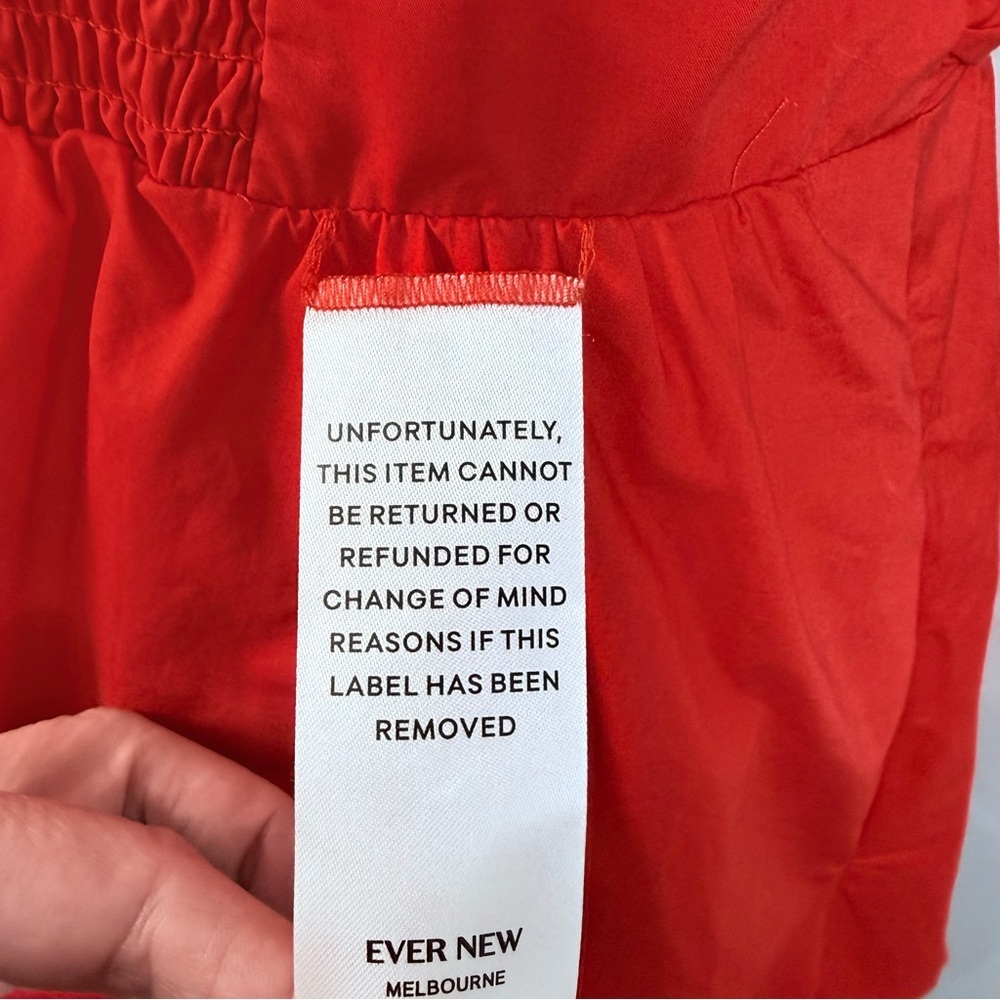 Ever New Phoebe Strapless Bubble Hem Dress Flame Scarlet Red Size 6 NWT Pockets - Picture 9 of 10